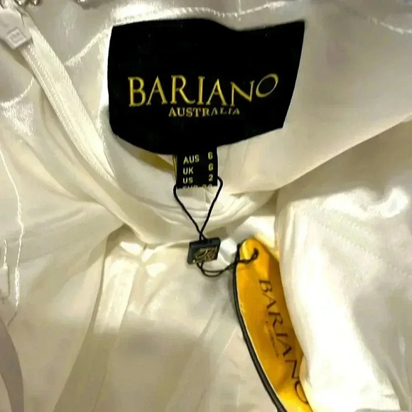 NWT Bariano Meagan White Sequin High-Low Maxi Dress! Size US 2 - Picture 2 of 8